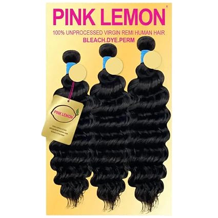 Pink Lemon Deep Wave 20 to 24 inch bundles